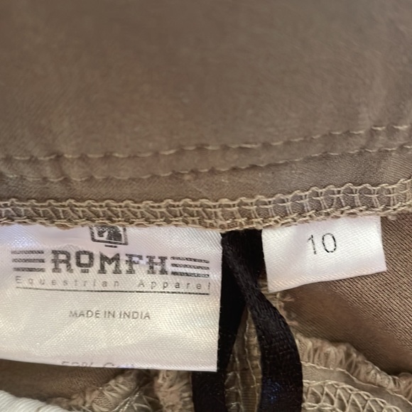 Girls size 10 tan Romph equestrian riding pants/ trousers - Picture 4 of 5